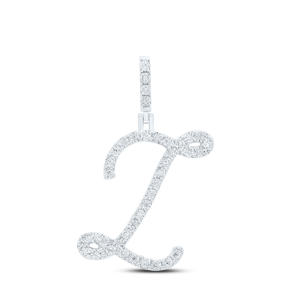 1/6CTW-DIA P1 GIFT INITIAL "Z" PENDANT Daisy Joyeria