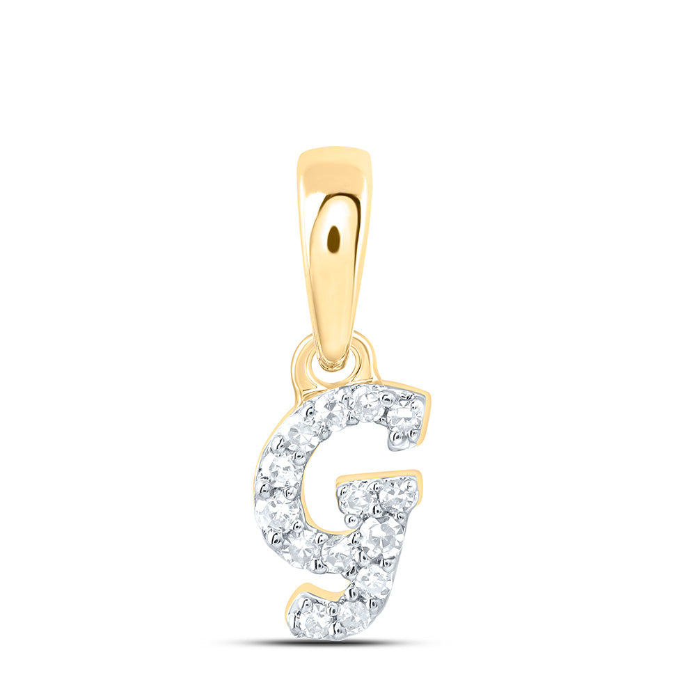 1/20CTW-DIA CN GIFT INITIAL "G" PENDANT Daisy Joyeria