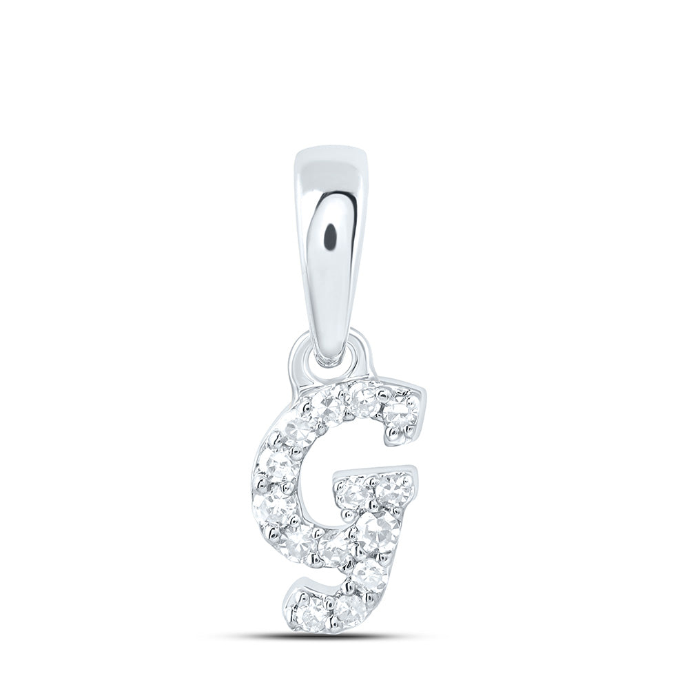 1/20CTW-DIA CN GIFT INITIAL "G" PENDANT Daisy Joyeria
