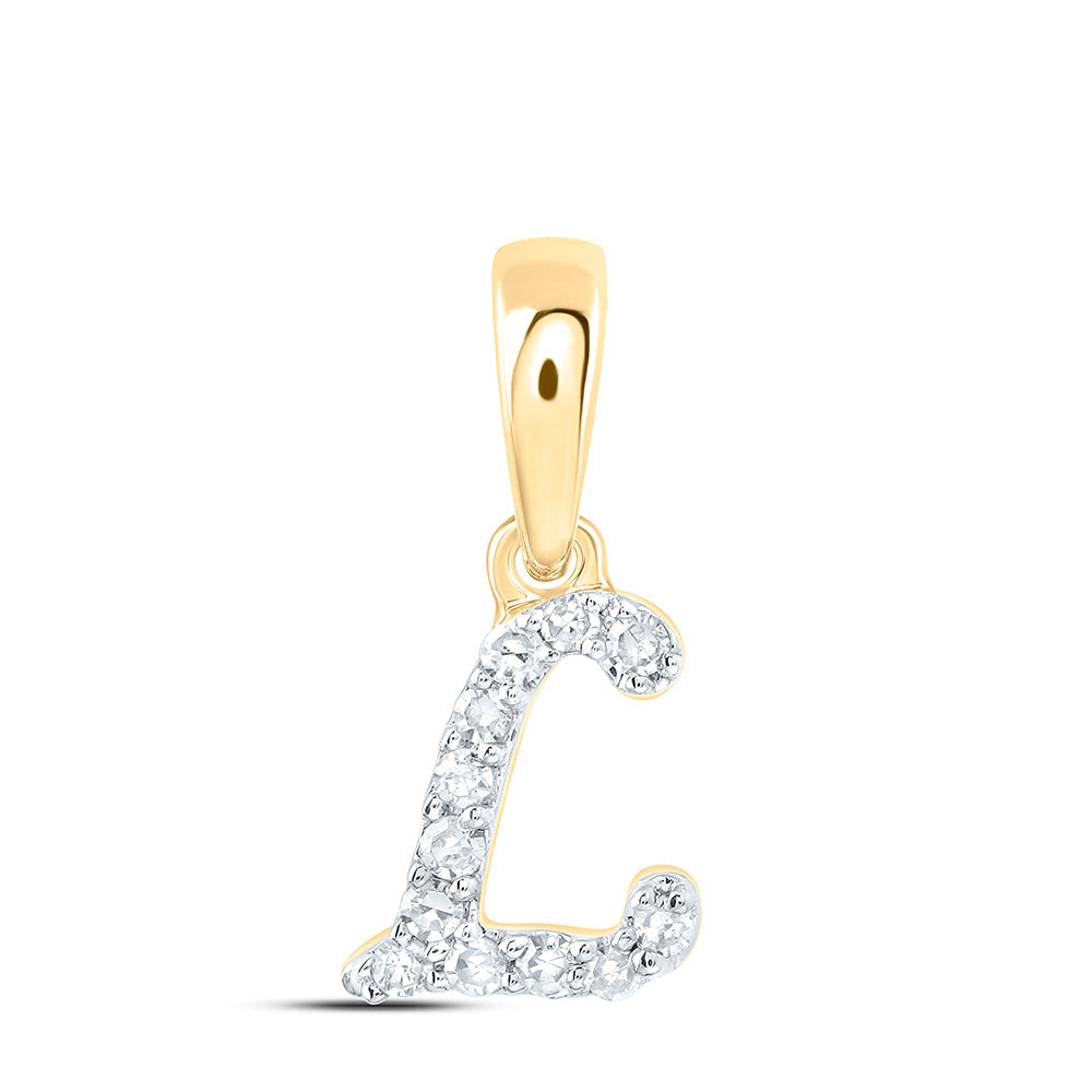1/20CTW-DIA CN GIFT INITIAL "L" PENDANT Daisy Joyeria