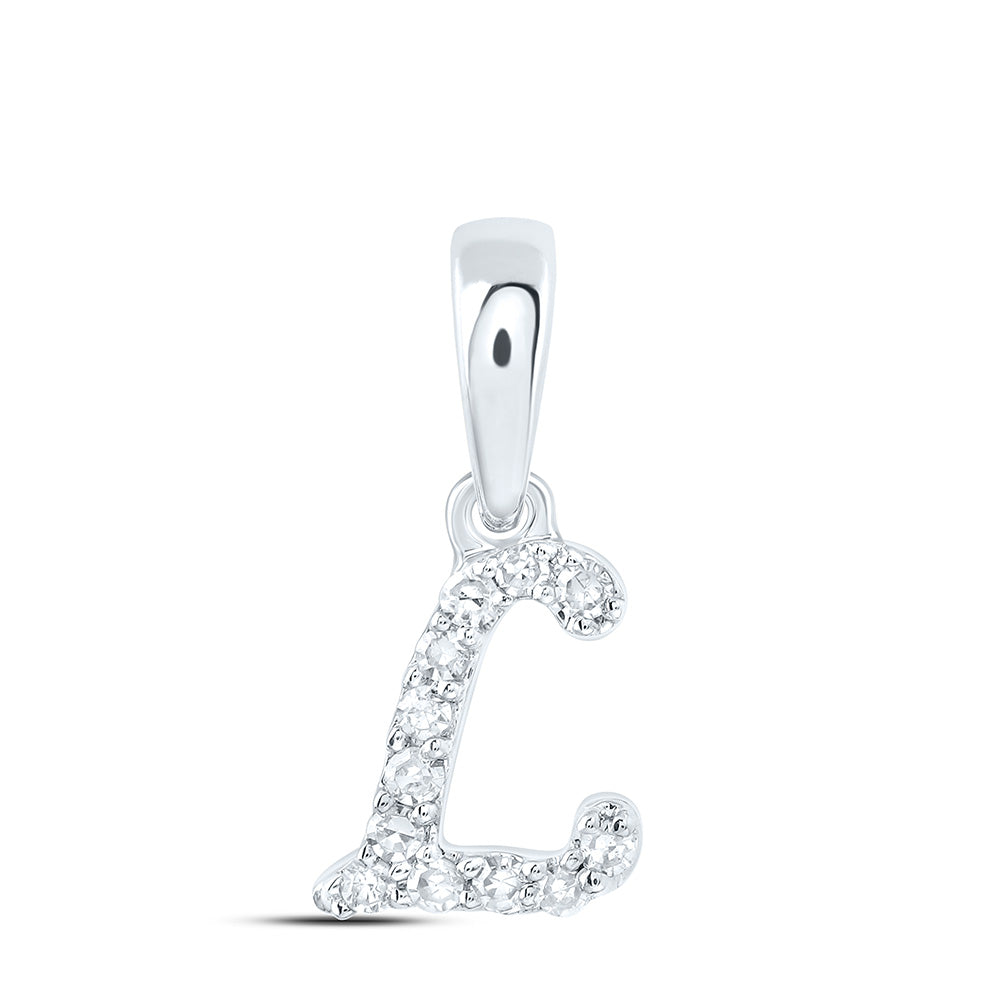 1/20CTW-DIA CN GIFT INITIAL "L" PENDANT Daisy Joyeria