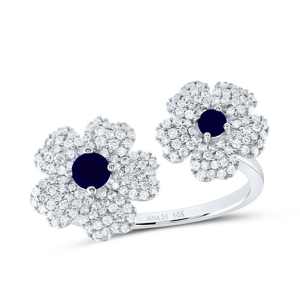 1/2CTW-NAT DIA ANA M 2.8MM-RD-BS, 3.5MM-RD-BS NAT GEM FLOWER RING 7 Daisy Joyeria