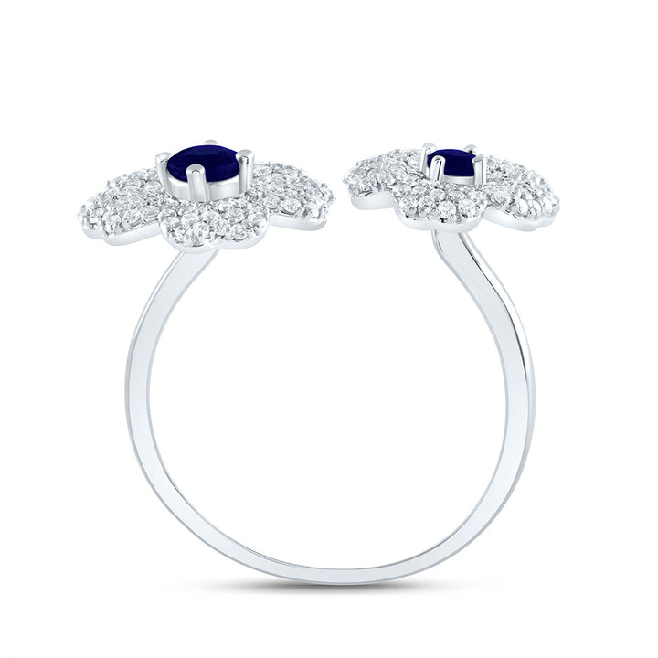 1/2CTW-NAT DIA ANA M 2.8MM-RD-BS, 3.5MM-RD-BS NAT GEM FLOWER RING 7 Daisy Joyeria