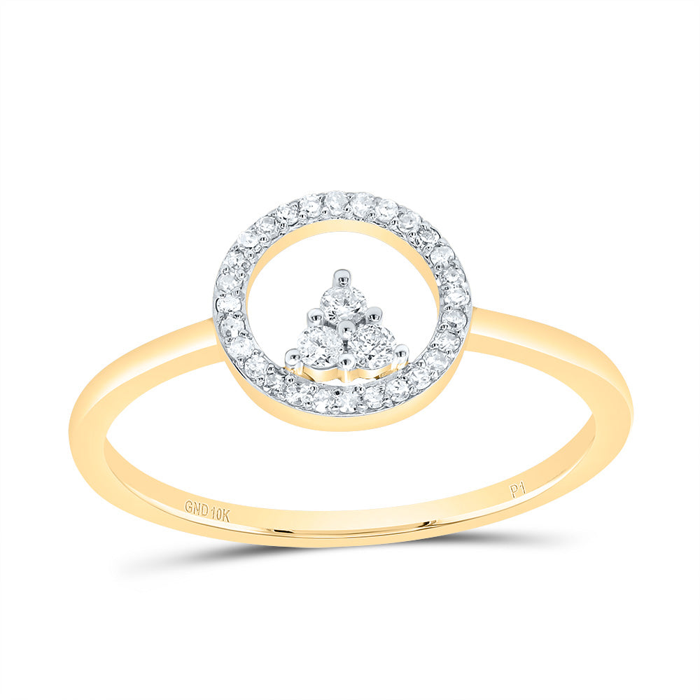 1/8CTW DIA P1 GIFT ROUND RING 7 Daisy Joyeria