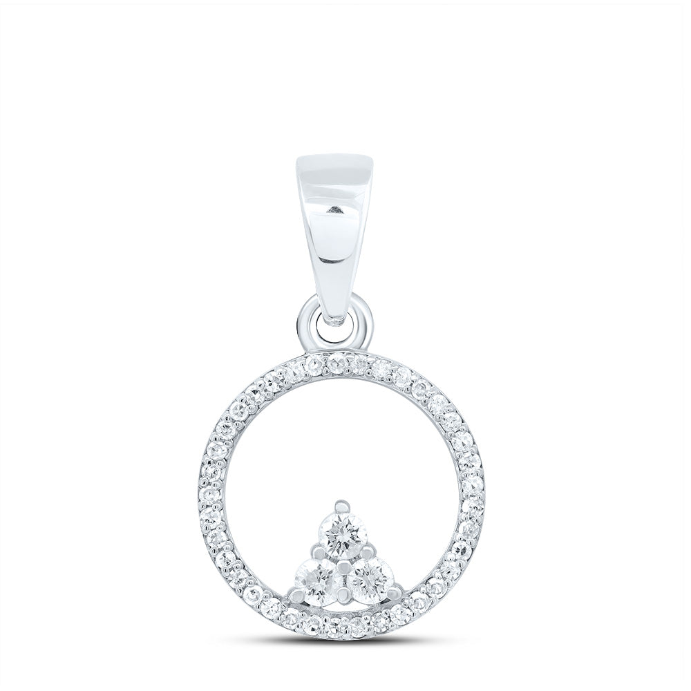 1/5CTW DIA P1 GIFT ROUND PENDANT Daisy Joyeria