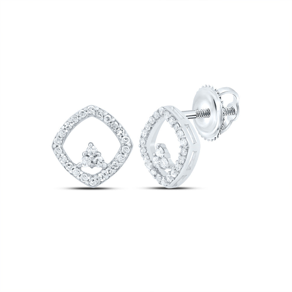 1/6CTW DIA P1 GIFT CUSHION STUD EARRING Daisy Joyeria