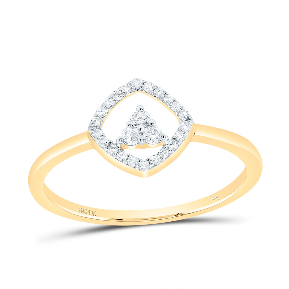 1/8CTW DIA P1 GIFT CUSHION RING 7 Daisy Joyeria