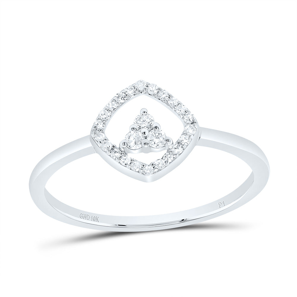 1/8CTW DIA P1 GIFT CUSHION RING 7 Daisy Joyeria