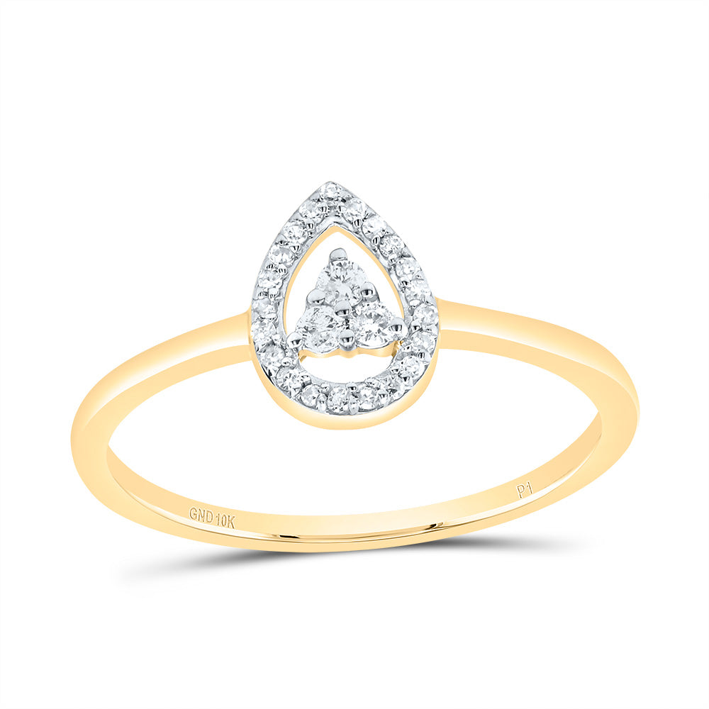 1/10CTW DIA P1 GIFT PEAR RING 7 Daisy Joyeria