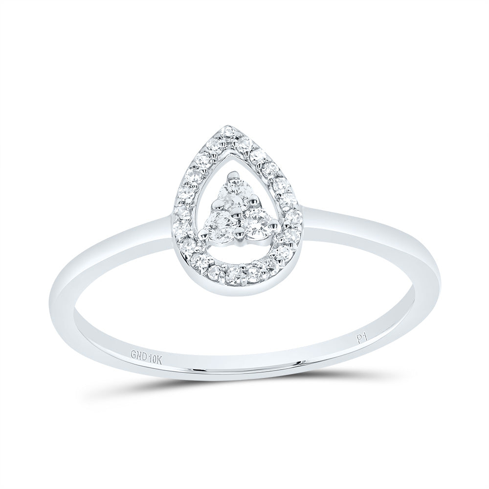 1/10CTW DIA P1 GIFT PEAR RING 7 Daisy Joyeria