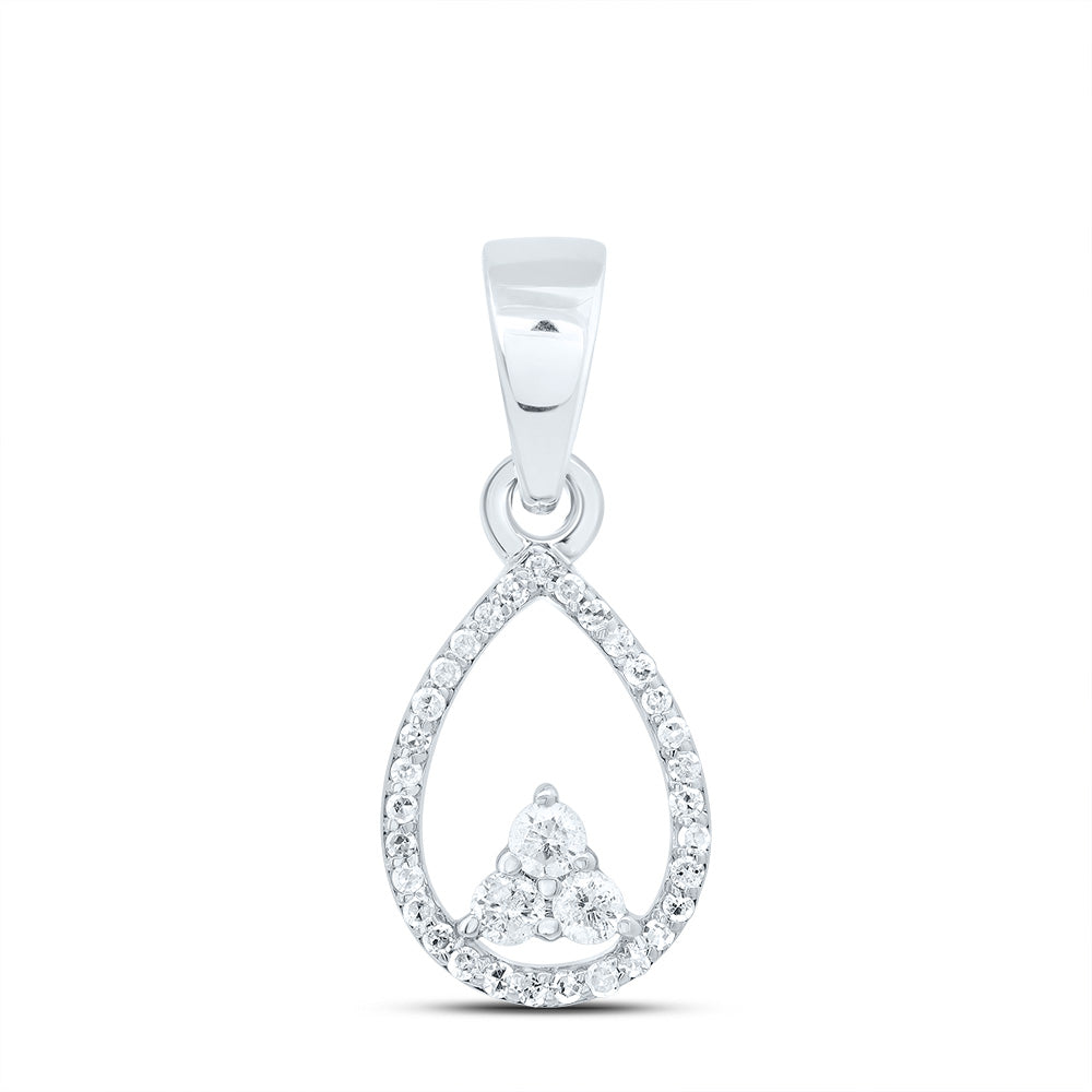1/6CTW DIA P1 GIFT PEAR PENDANT Daisy Joyeria