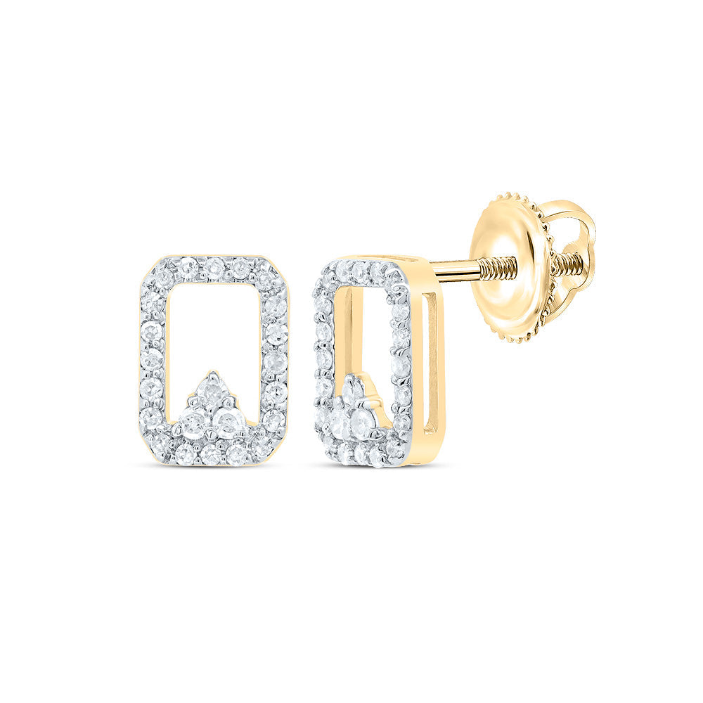 1/6CTW DIA P1 GIFT EMERALD STUD EARRING Daisy Joyeria