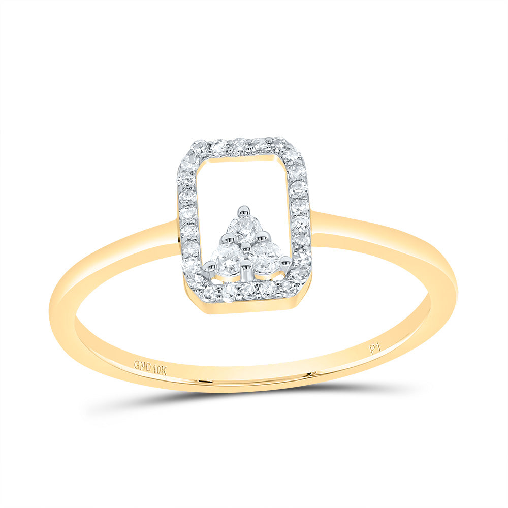 1/8CTW DIA P1 GIFT EMERALD RING 7 Daisy Joyeria