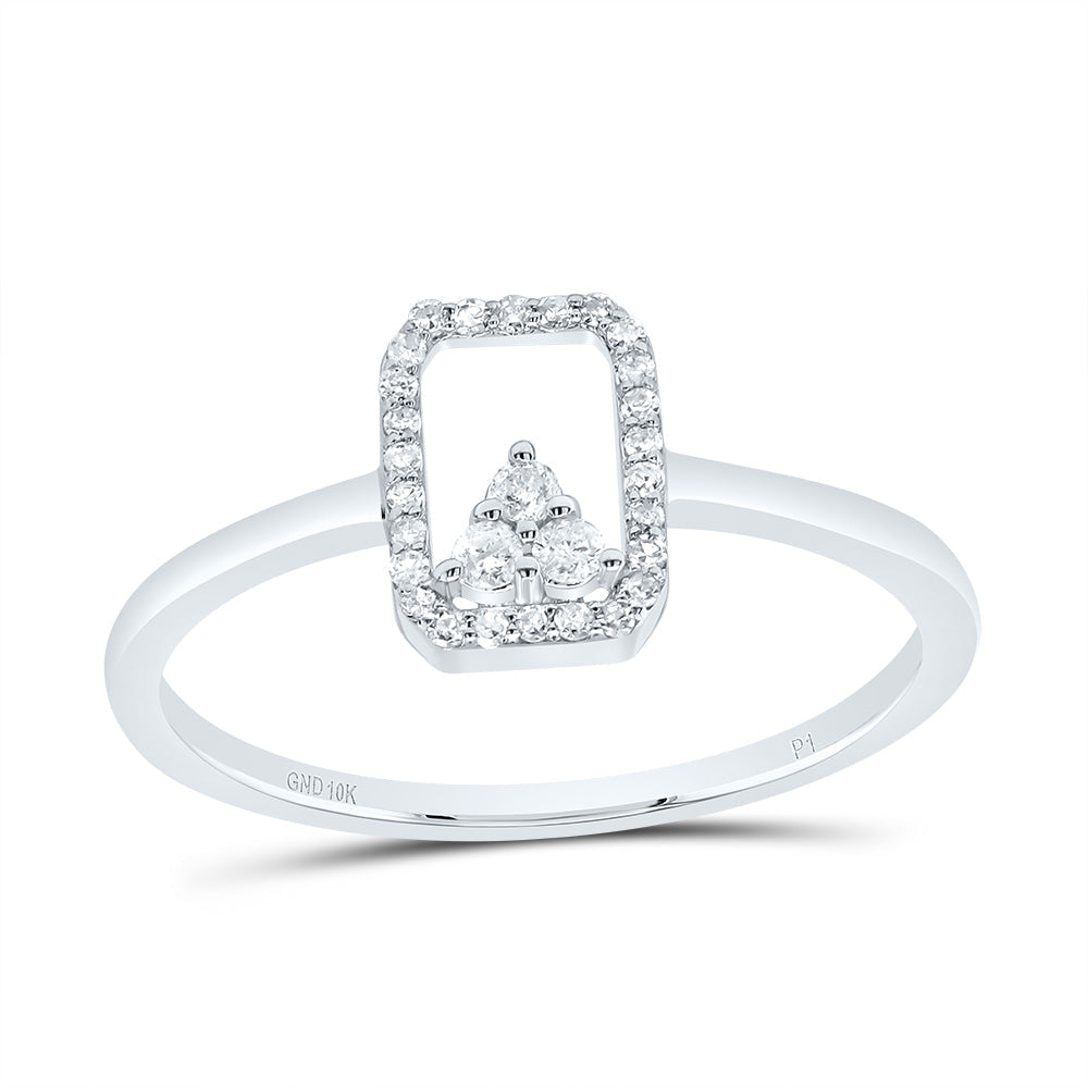 1/8CTW DIA P1 GIFT EMERALD RING 7 Daisy Joyeria