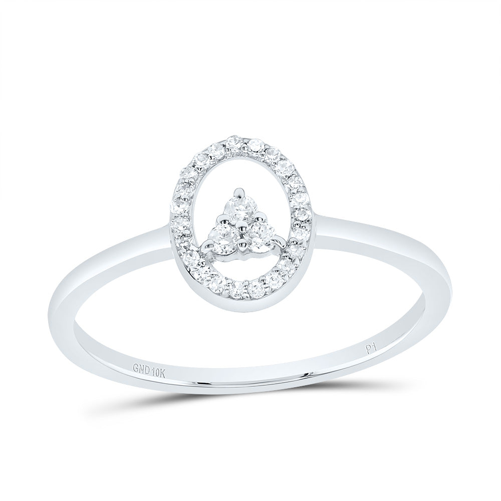 1/8CTW DIA P1 GIFT OVAL RING 7 Daisy Joyeria