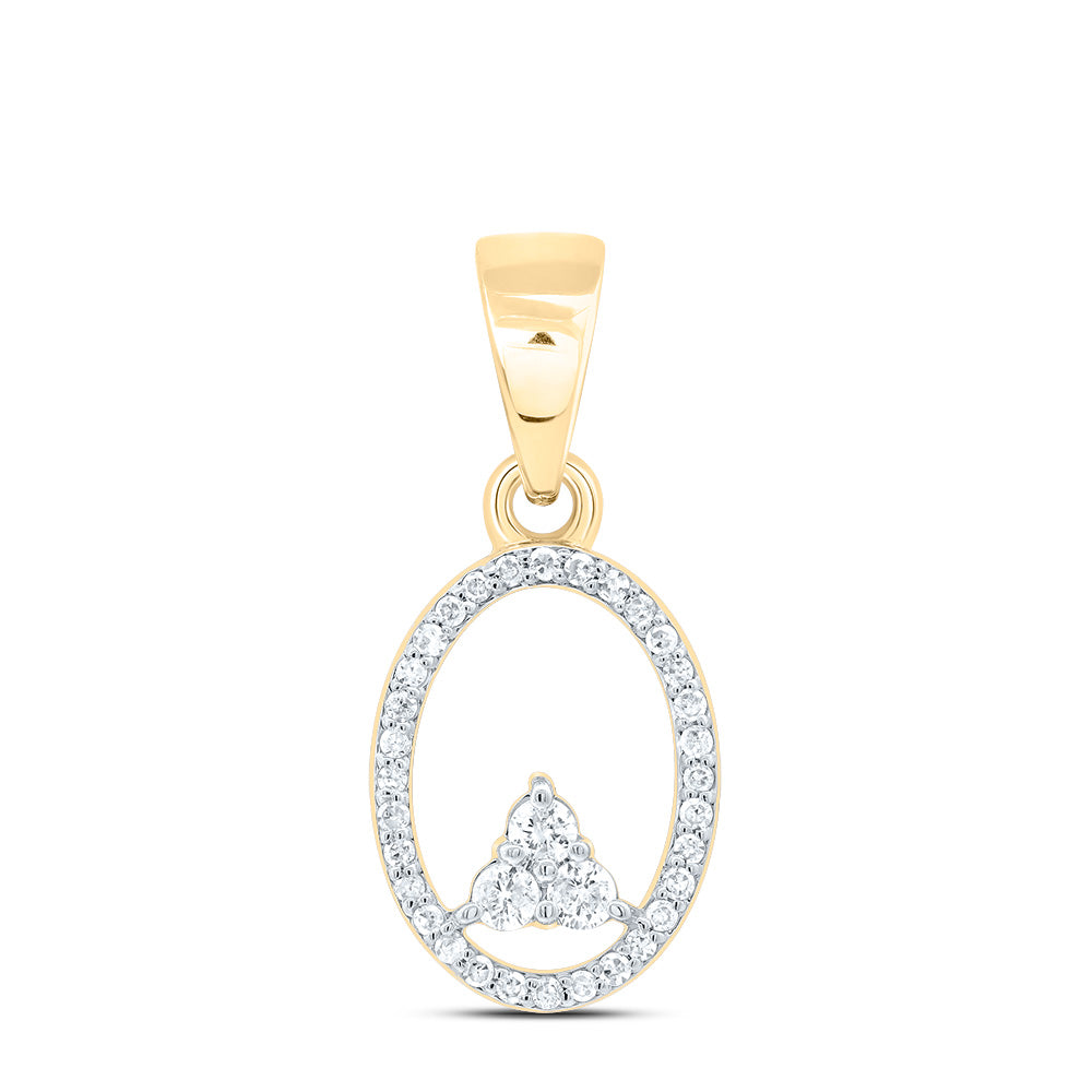 1/6CTW DIA P1 GIFT OVAL PENDANT Daisy Joyeria