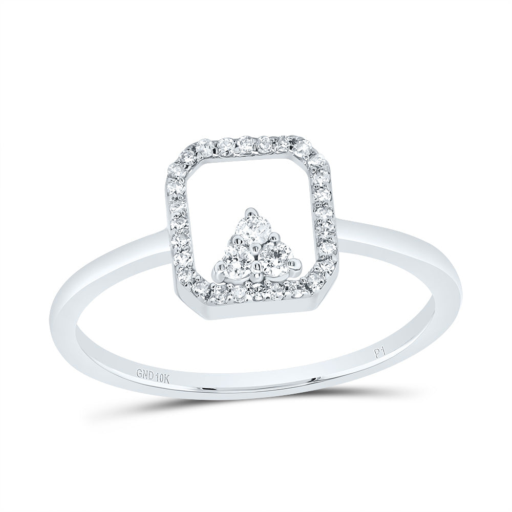 1/8CTW DIA P1 GIFT OCTAGON RING 7 Daisy Joyeria