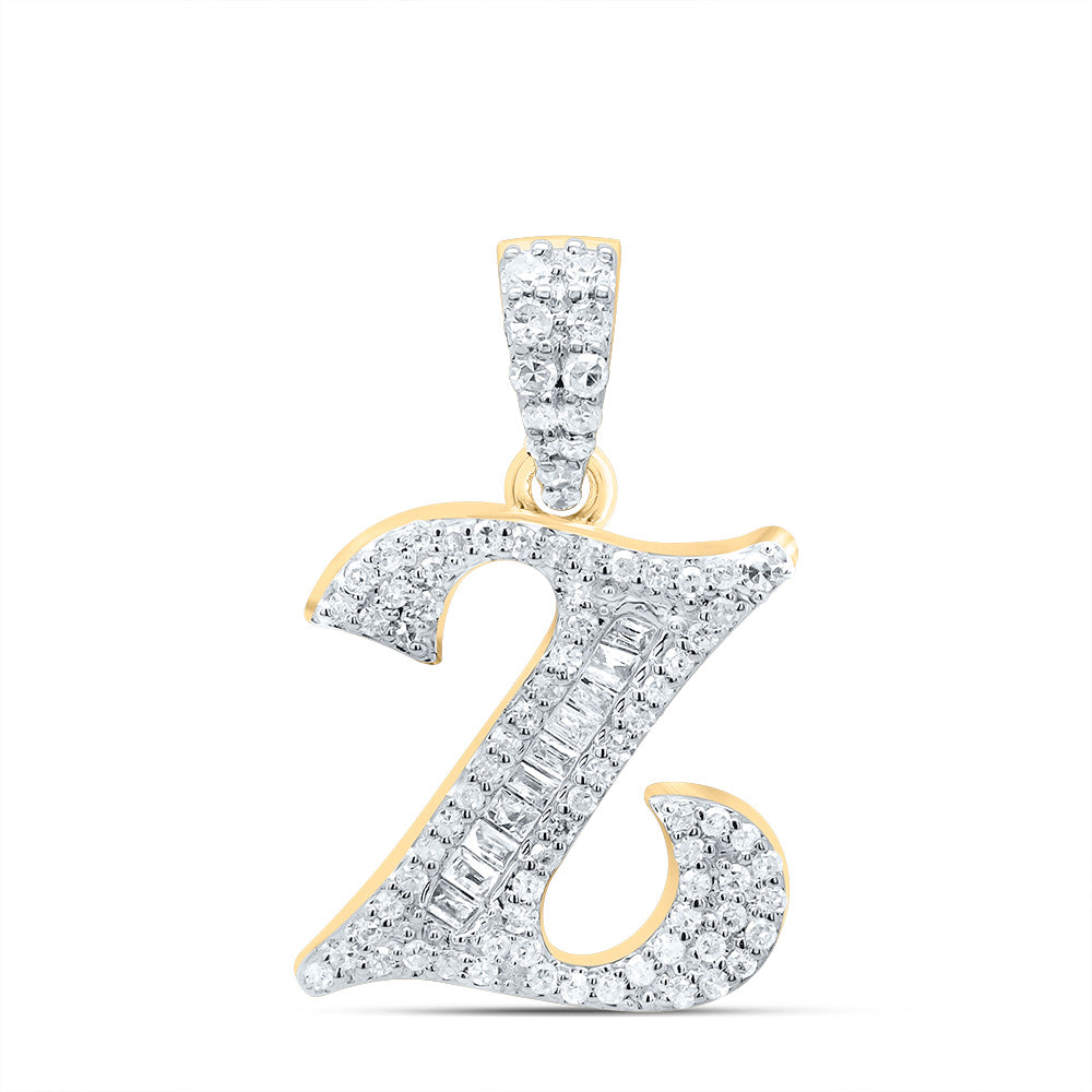 1/4CTW-DIA P1 GIFT INITIAL "Z" BAGUETTE PENDANT Daisy Joyeria