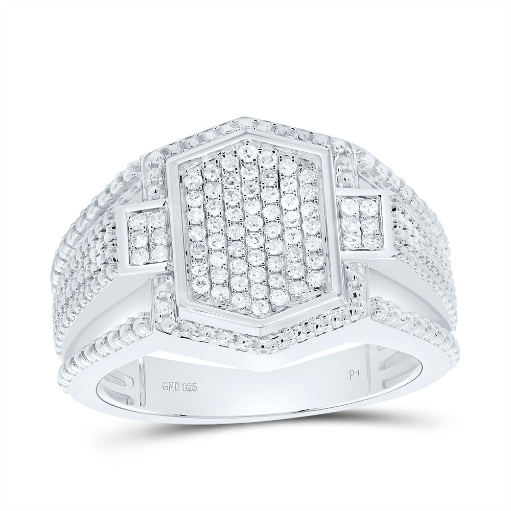 3/8CTW-DIA P1 MEN'S RING 10 Daisy Joyeria