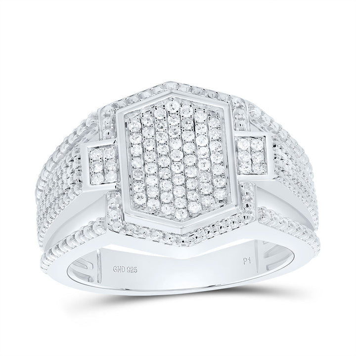 3/8CTW-DIA P1 MEN'S RING 10 Daisy Joyeria