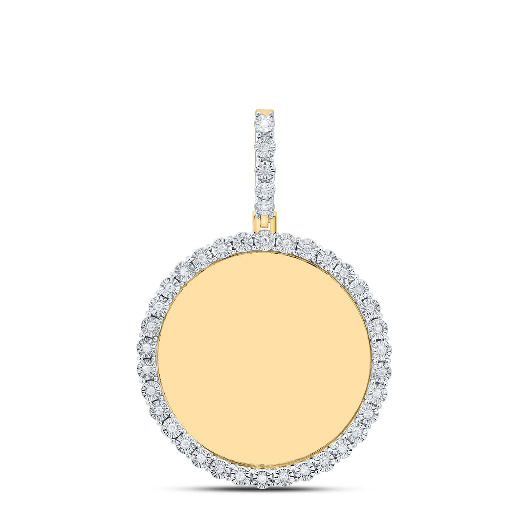 1/6CTW-NAT DIA P1 GIFT ROUND MEMORY PENDANT Daisy Joyeria