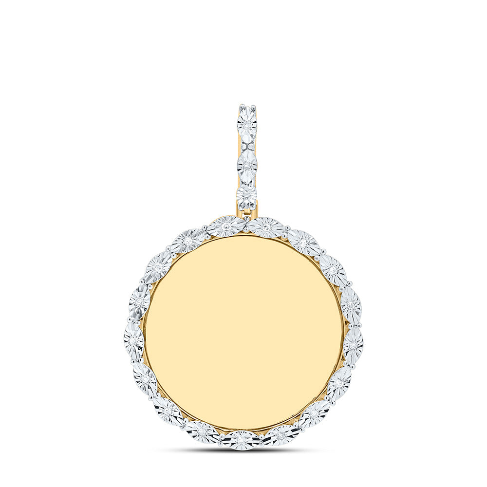 1/12CTW-NAT DIA P1 GIFT ROUND MEMORY PENDANT Daisy Joyeria