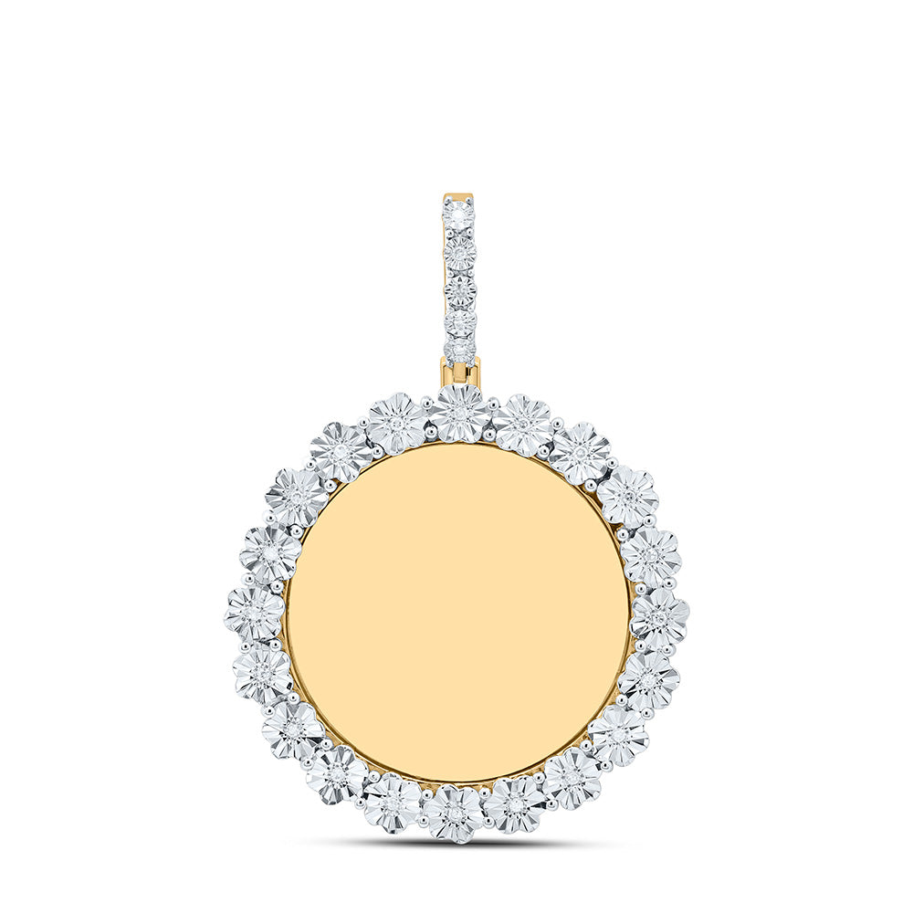 1/10CTW-NAT DIA P1 GIFT ROUND MEMORY PENDANT Daisy Joyeria