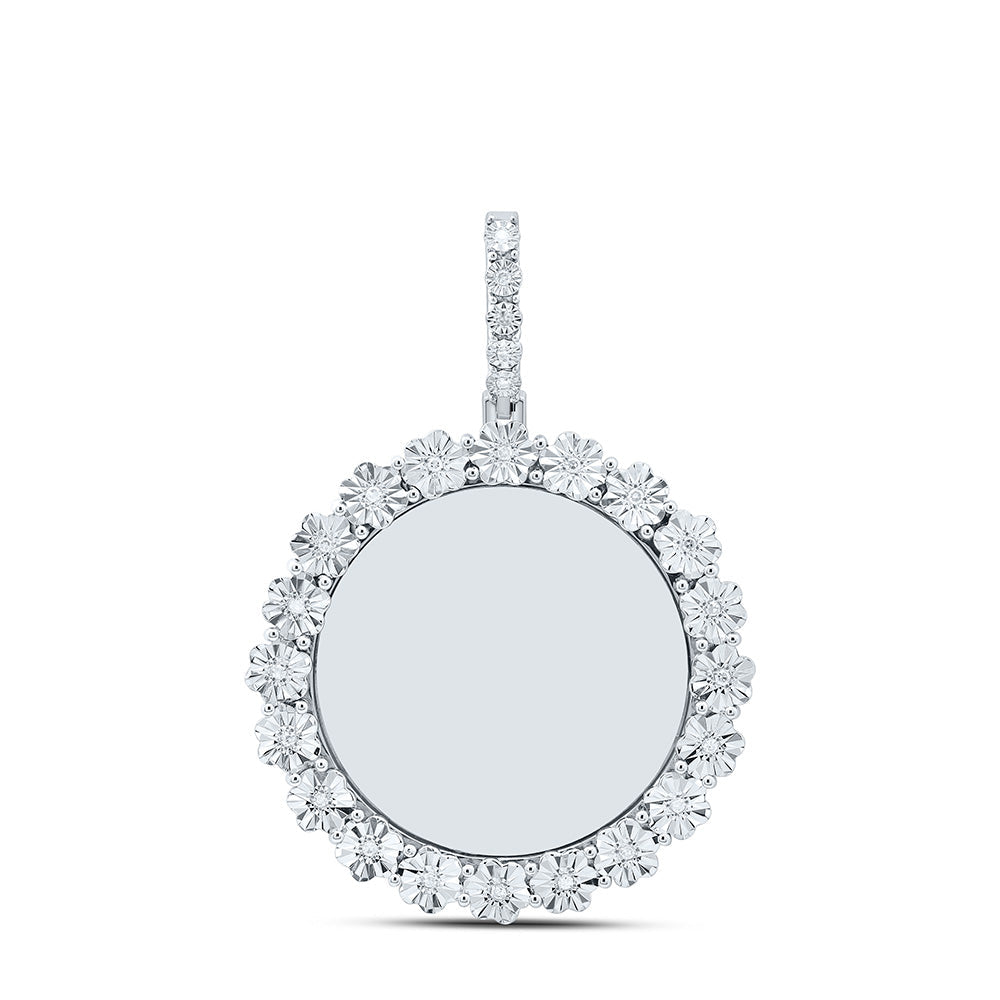 1/10CTW-NAT DIA P1 GIFT ROUND MEMORY PENDANT Daisy Joyeria