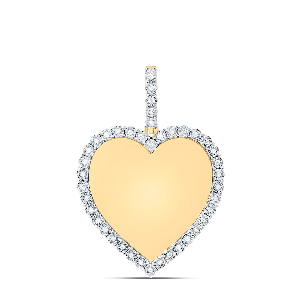 1/6CTW-NAT DIA P1 GIFT HEART MEMORY PENDANT Daisy Joyeria