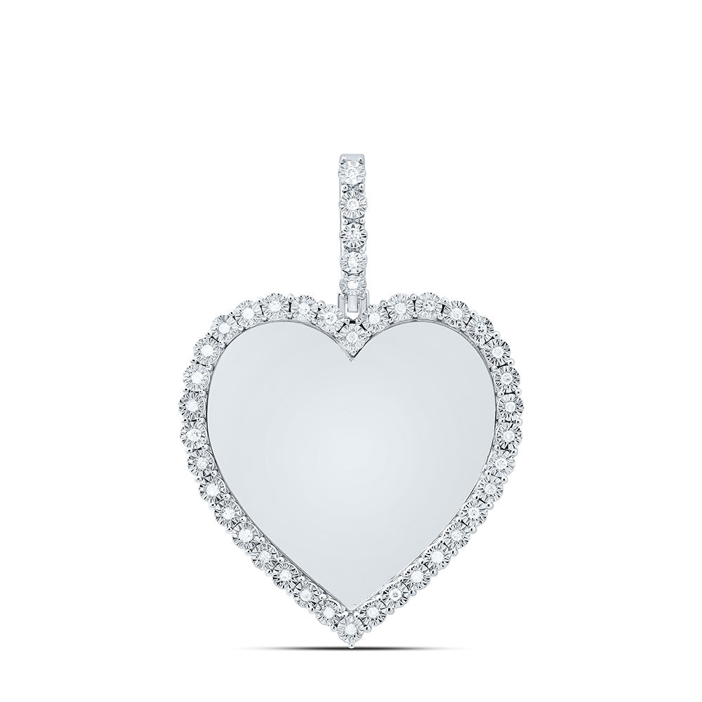 1/6CTW-NAT DIA P1 GIFT HEART MEMORY PENDANT Daisy Joyeria