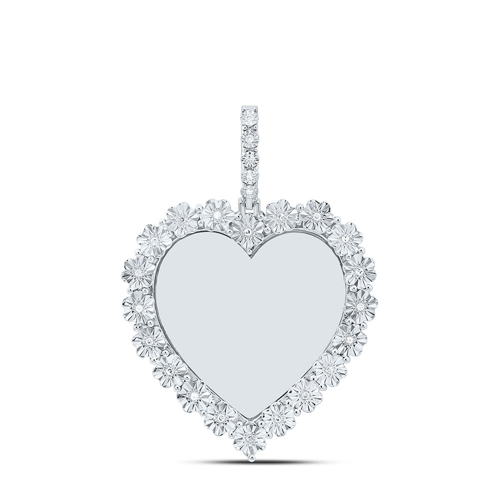 1/10CTW-NAT DIA P1 GIFT HEART MEMORY PENDANT Daisy Joyeria