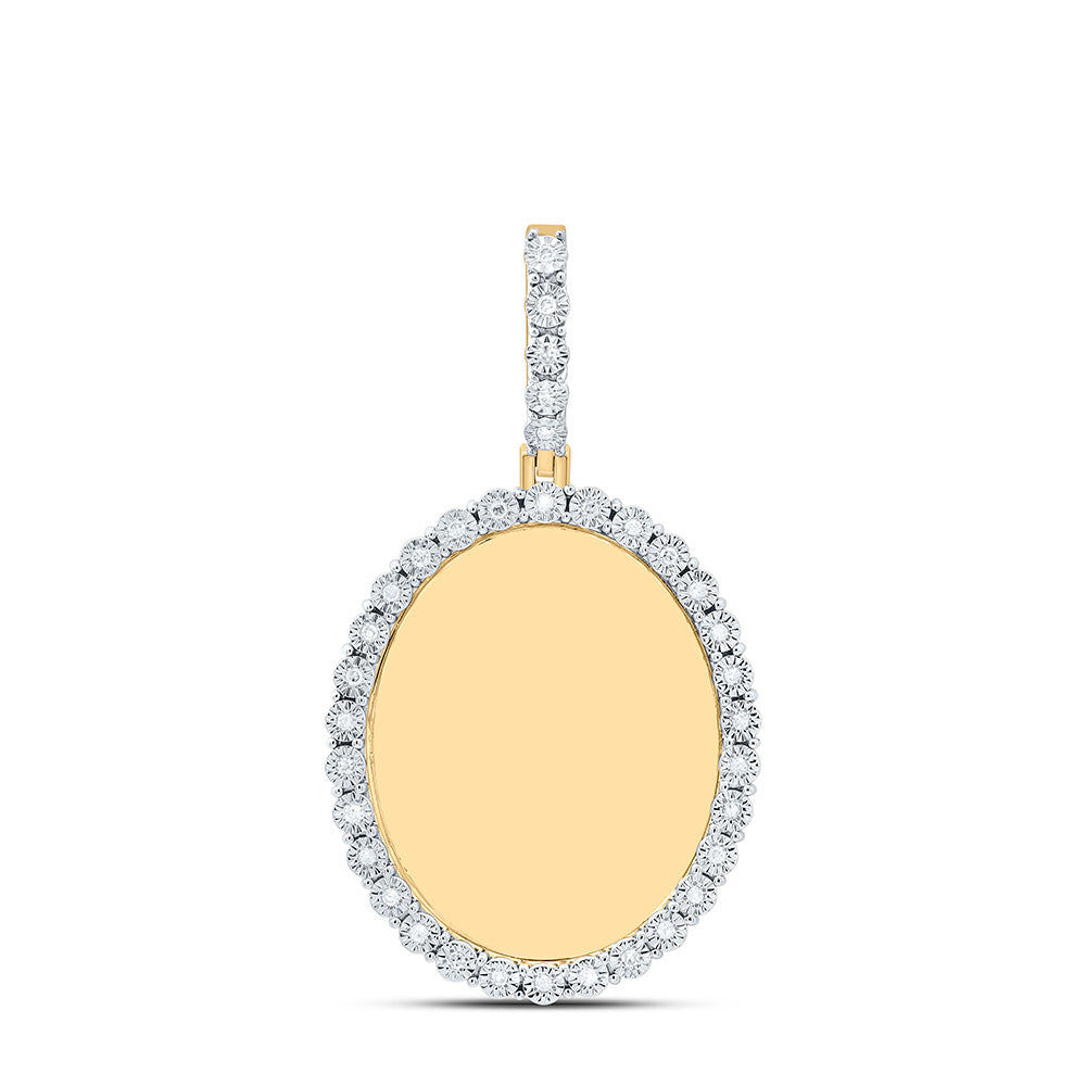 1/8CTW-NAT DIA P1 GIFT OVAL MEMORY PENDANT Daisy Joyeria