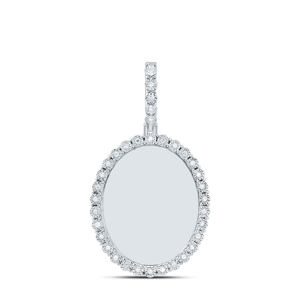 1/8CTW-NAT DIA P1 GIFT OVAL MEMORY PENDANT Daisy Joyeria