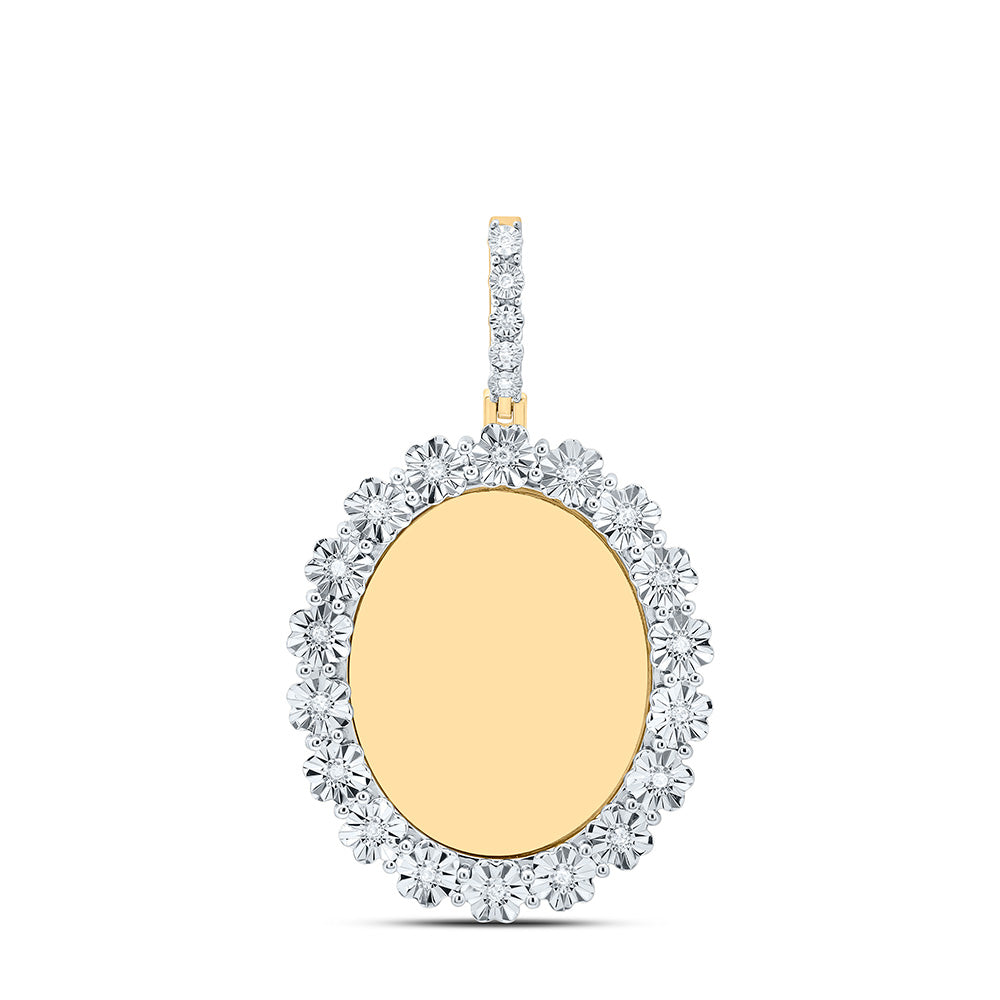 1/10CTW-NAT DIA P1 GIFT OVAL MEMORY PENDANT Daisy Joyeria