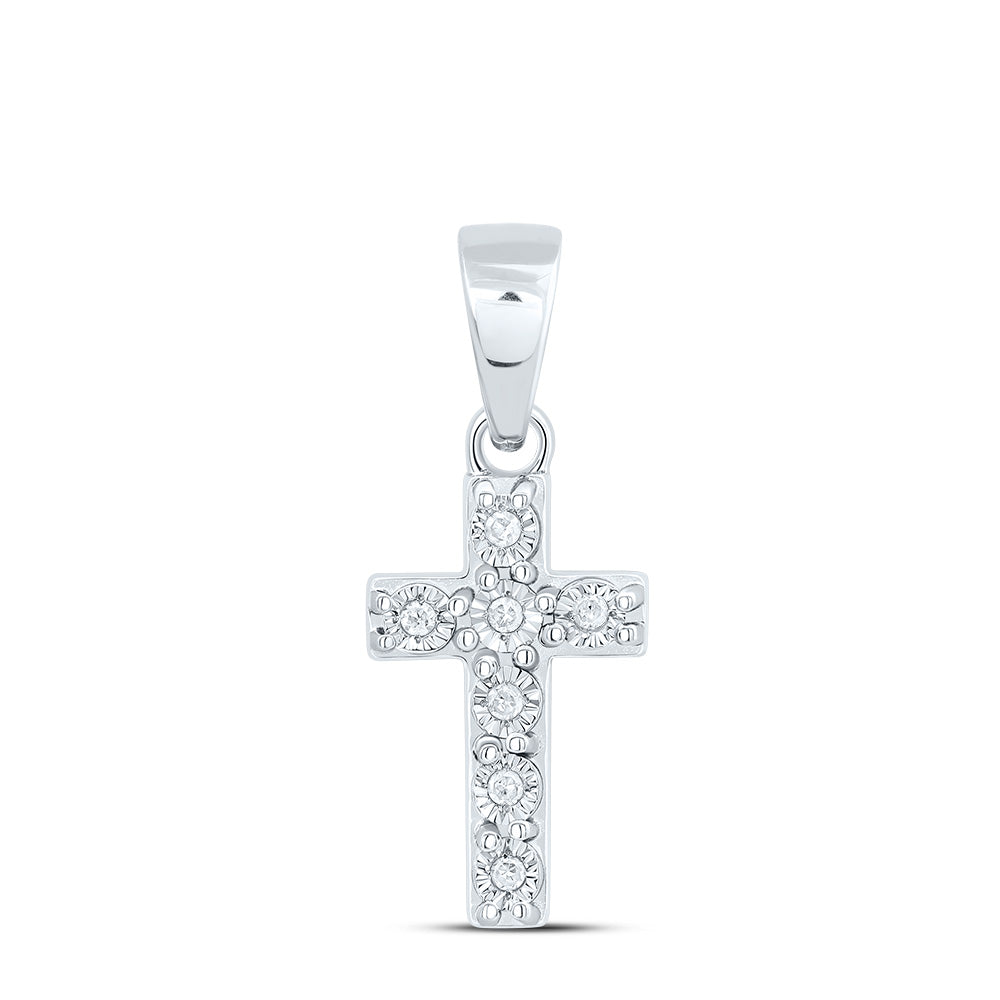 1/20CTW-NAT DIA P1 GIFT CROSS PENDANT Daisy Joyeria