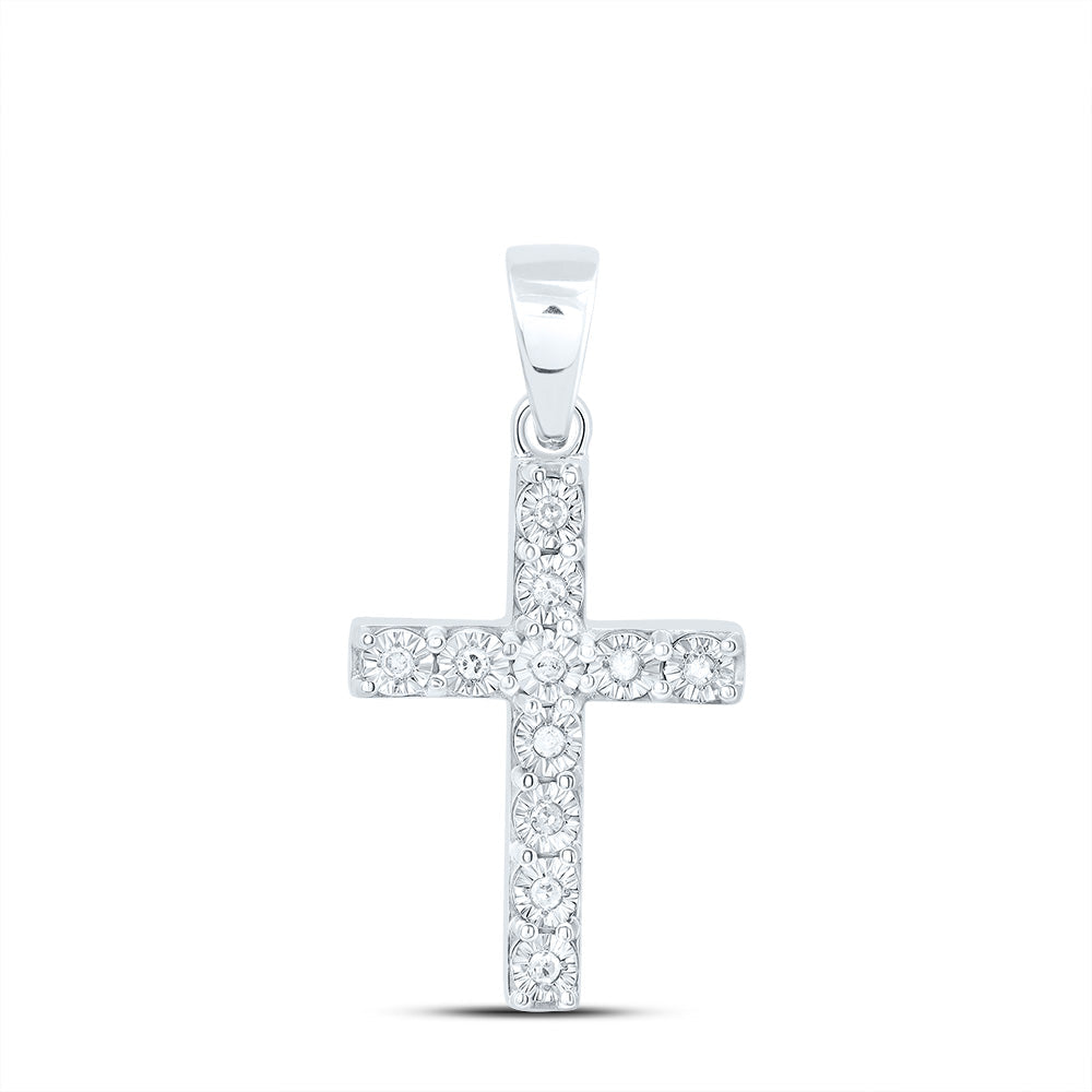 1/20CTW-NAT DIA P1 GIFT CROSS PENDANT Daisy Joyeria