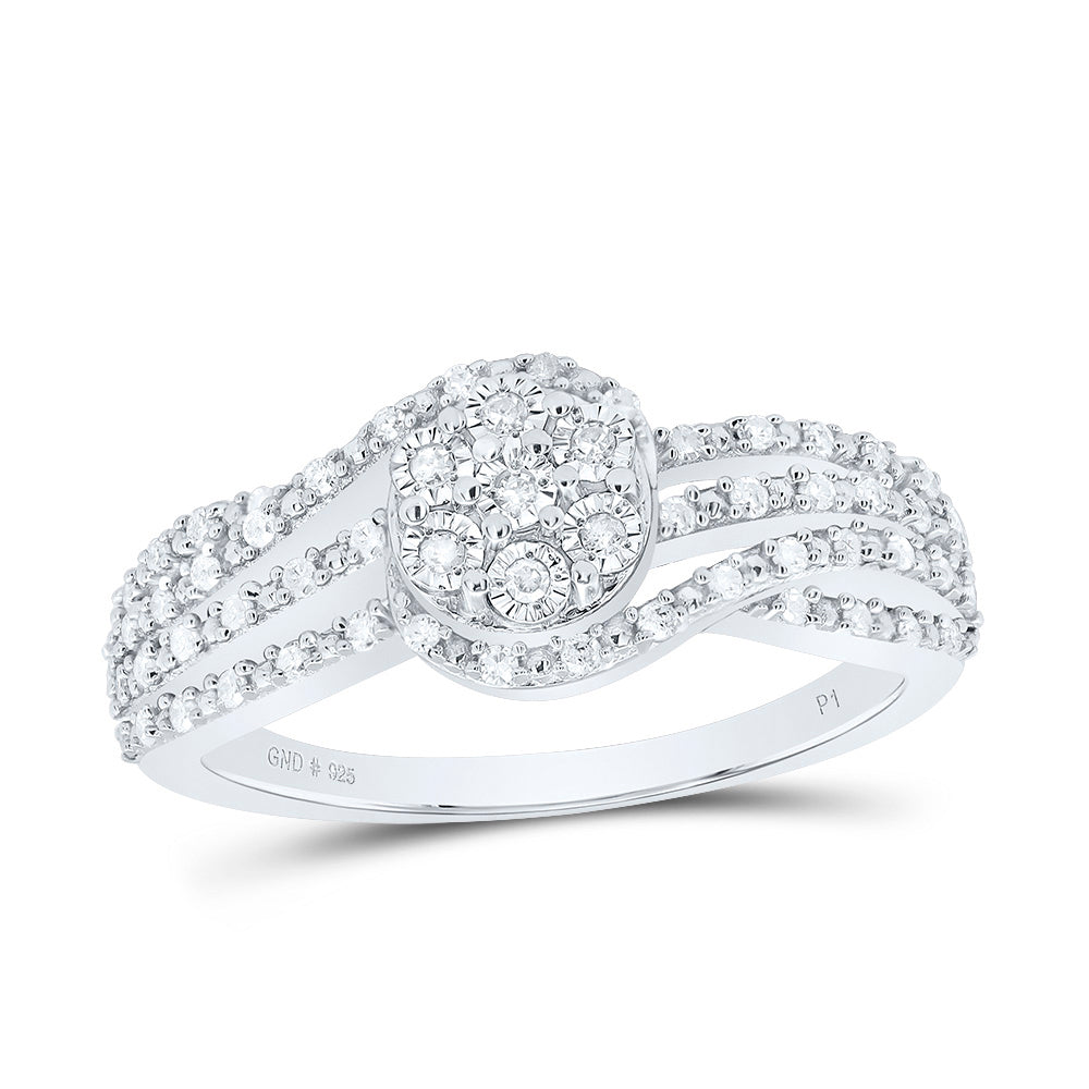1/4CTW-NAT DIA P1 GIFT ROUND RING Daisy Joyeria