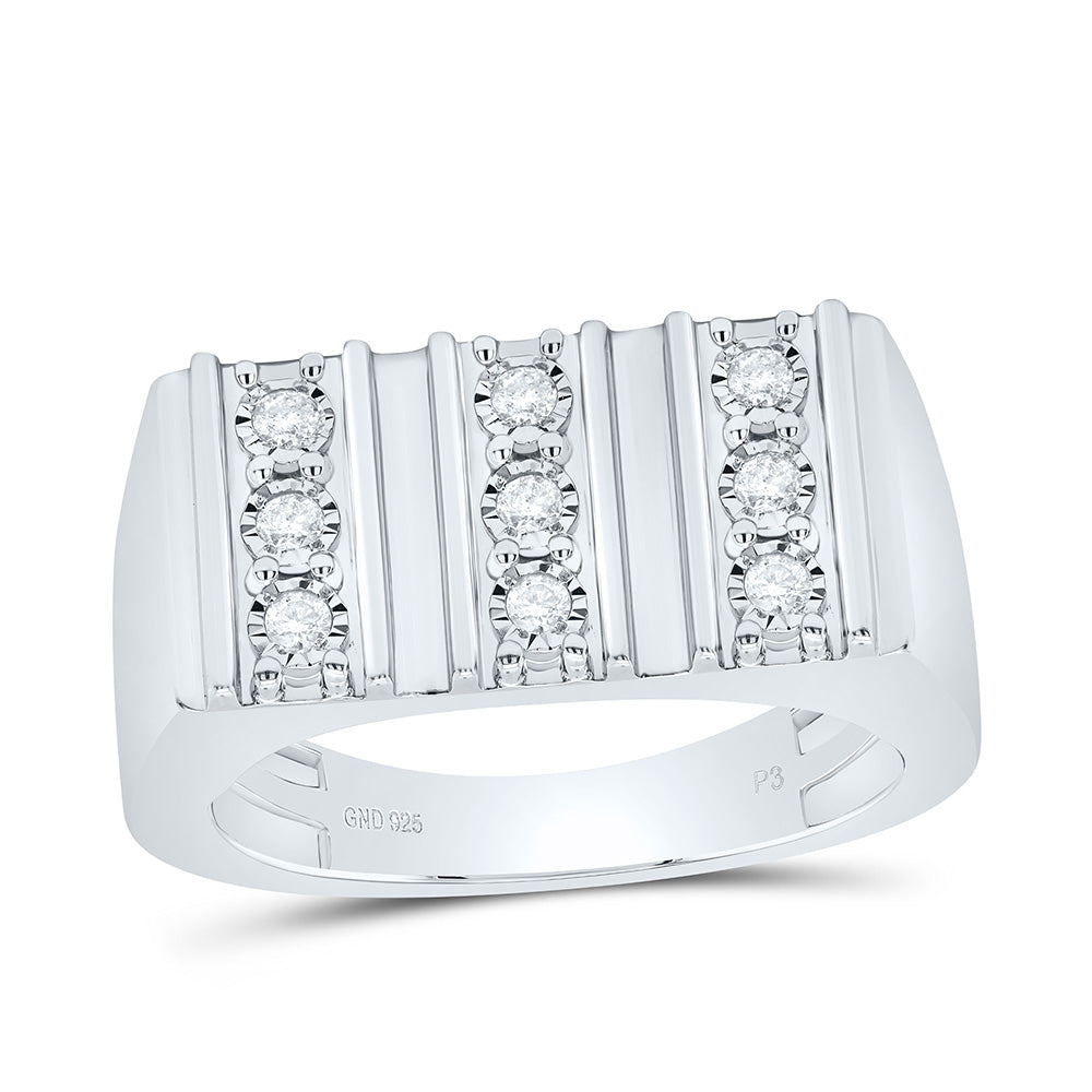 1/4CTW-NAT DIA P3 MEN'S RING Daisy Joyeria