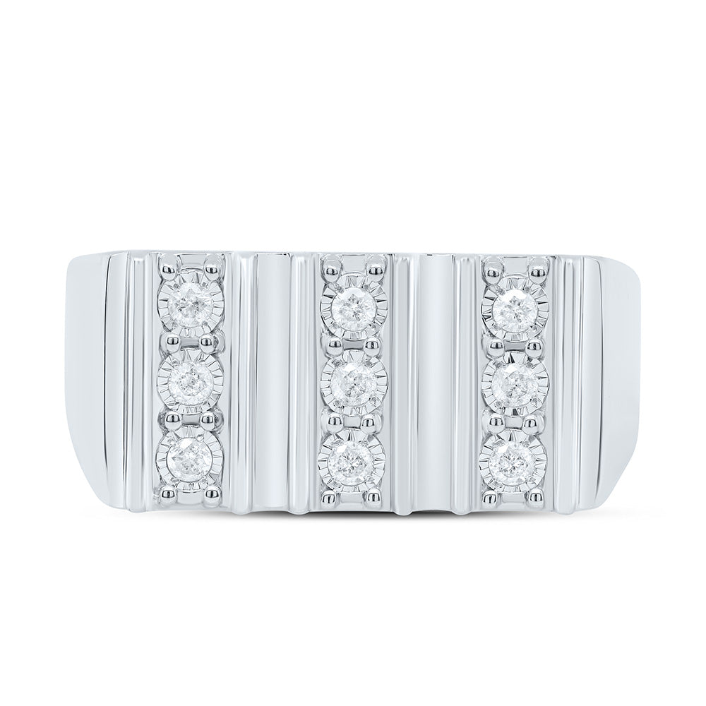 1/4CTW-NAT DIA P3 MEN'S RING Daisy Joyeria