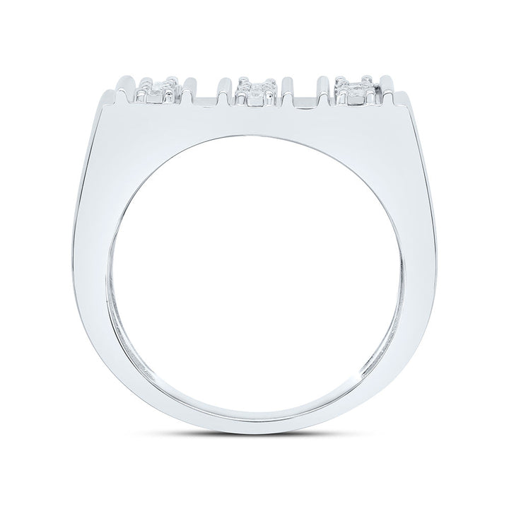 1/4CTW-NAT DIA P3 MEN'S RING Daisy Joyeria