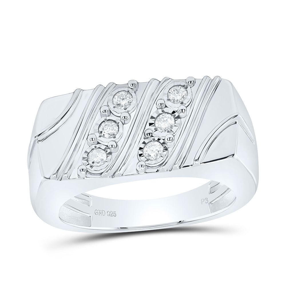 1/4CTW-NAT DIA P3 MEN'S RING Daisy Joyeria