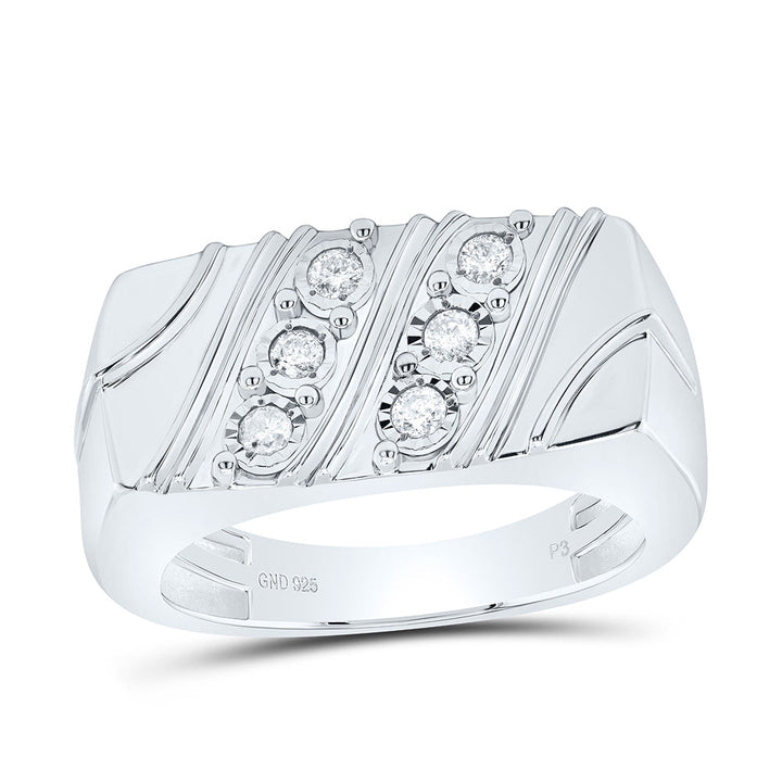 1/4CTW-NAT DIA P3 MEN'S RING Daisy Joyeria