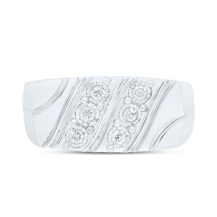 1/4CTW-NAT DIA P3 MEN'S RING Daisy Joyeria