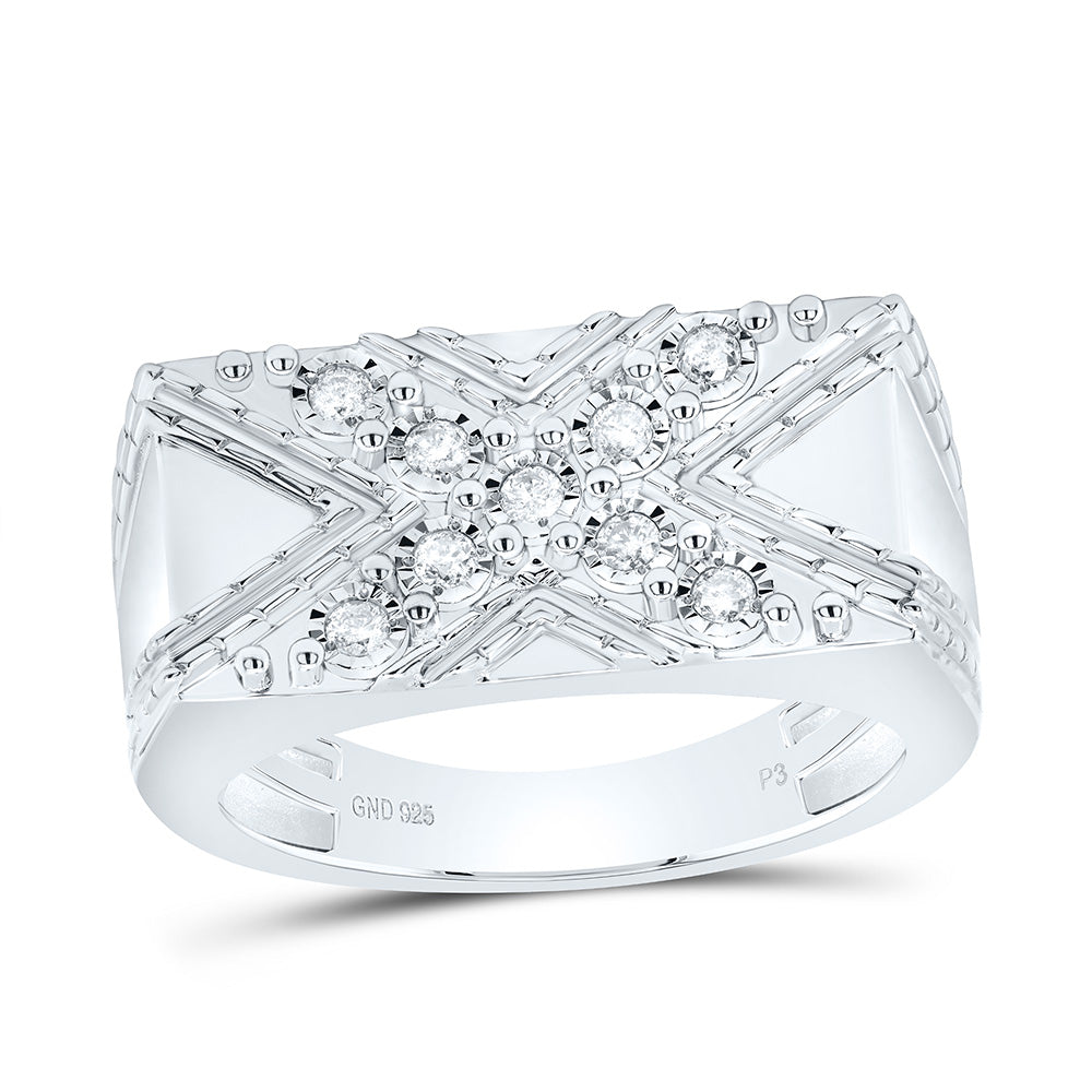 1/4CTW-NAT DIA P3 MEN'S RING Daisy Joyeria
