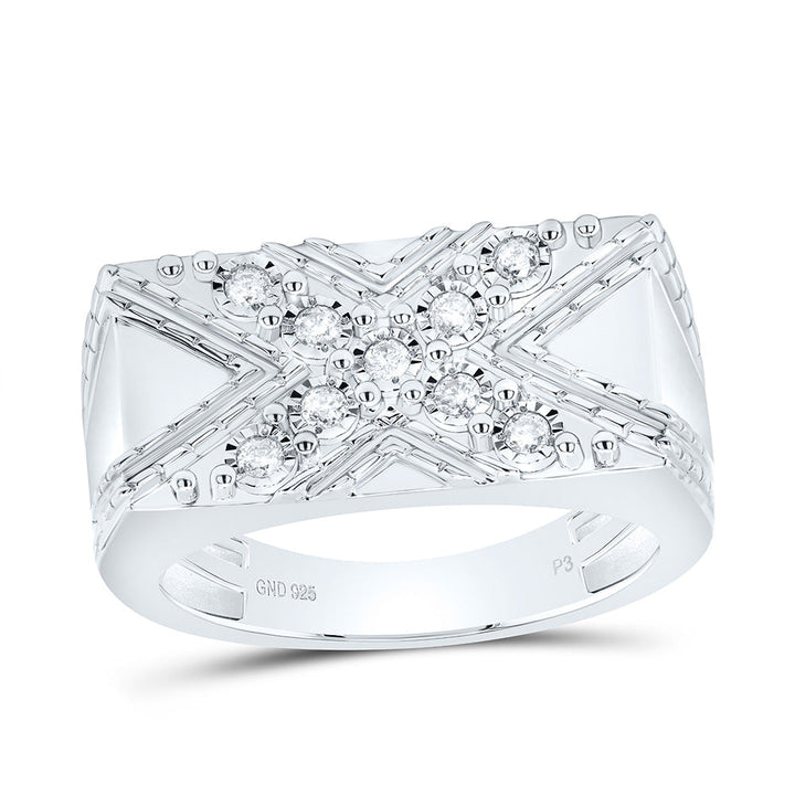 1/4CTW-NAT DIA P3 MEN'S RING Daisy Joyeria