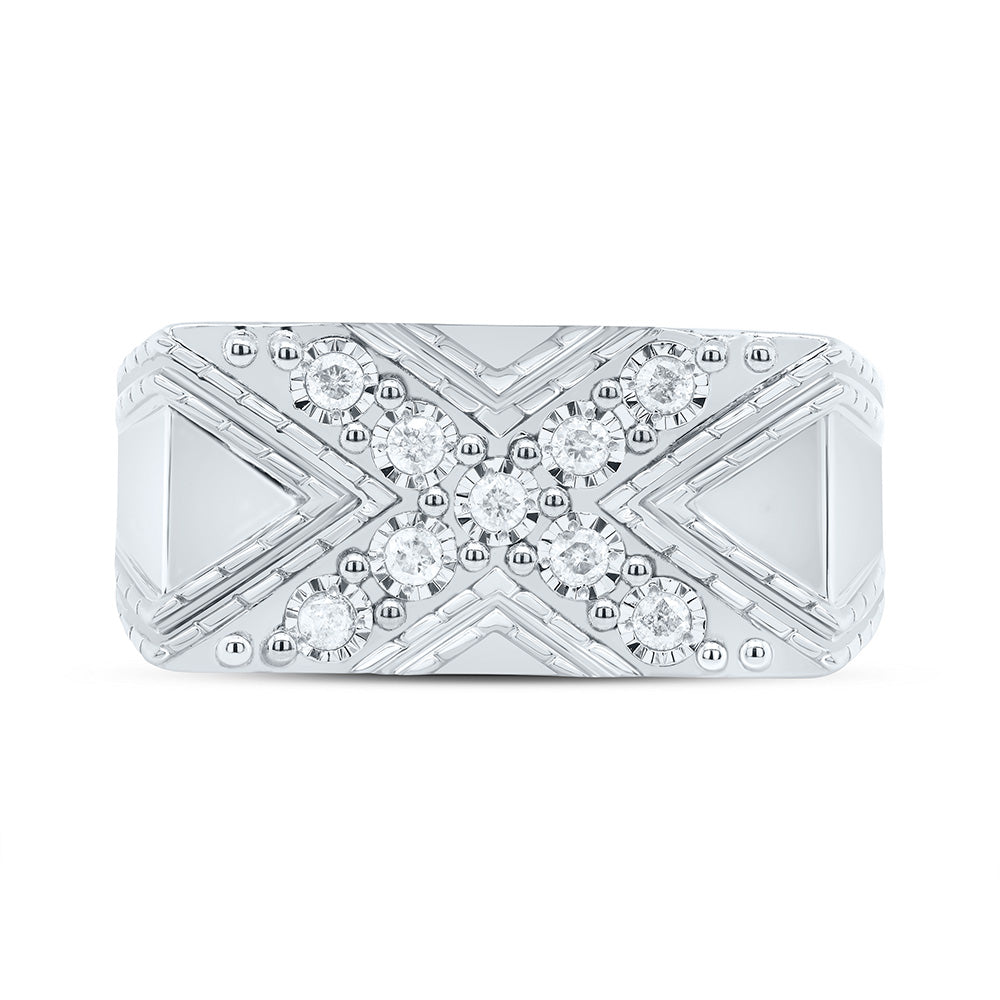 1/4CTW-NAT DIA P3 MEN'S RING Daisy Joyeria