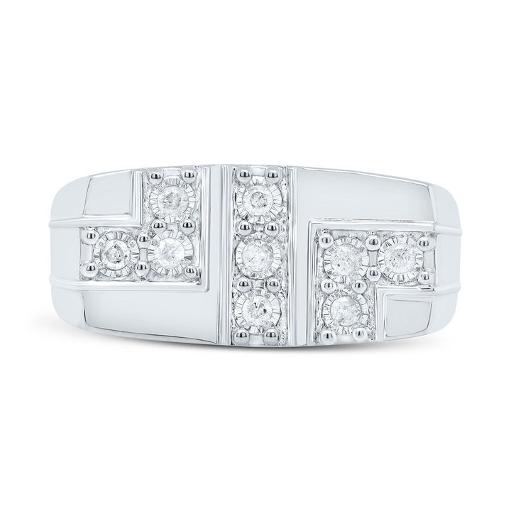1/4CTW-NAT DIA P3 MEN'S RING Daisy Joyeria