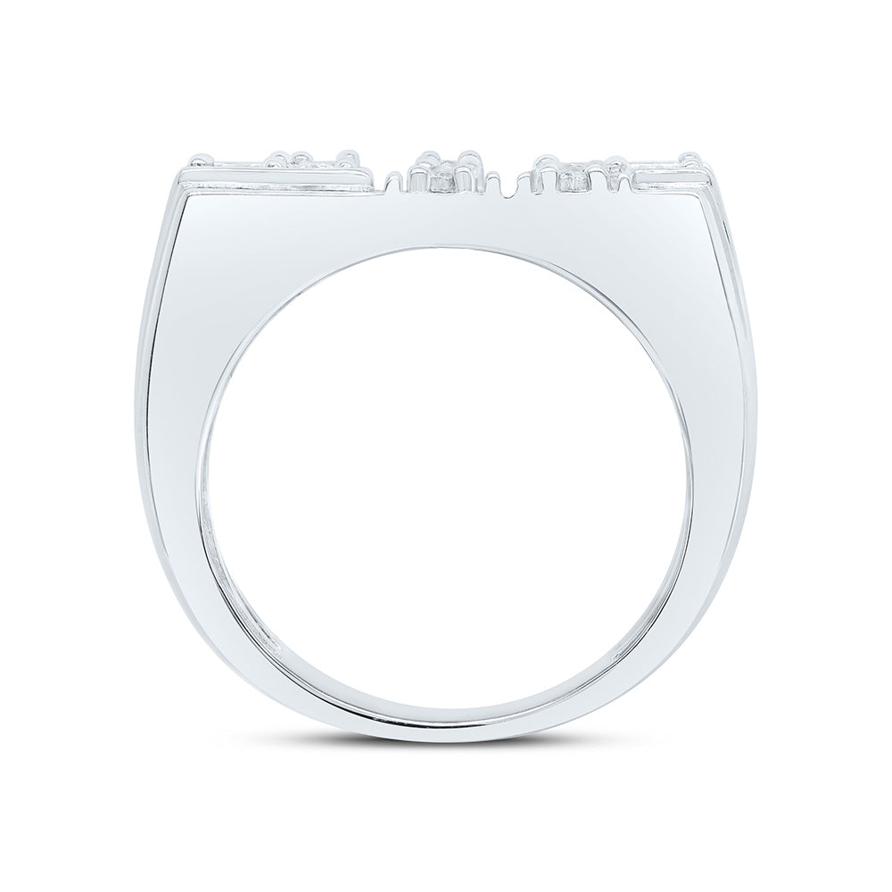 1/4CTW-NAT DIA P3 MEN'S RING Daisy Joyeria