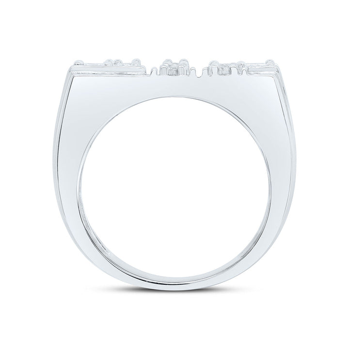 1/4CTW-NAT DIA P3 MEN'S RING Daisy Joyeria
