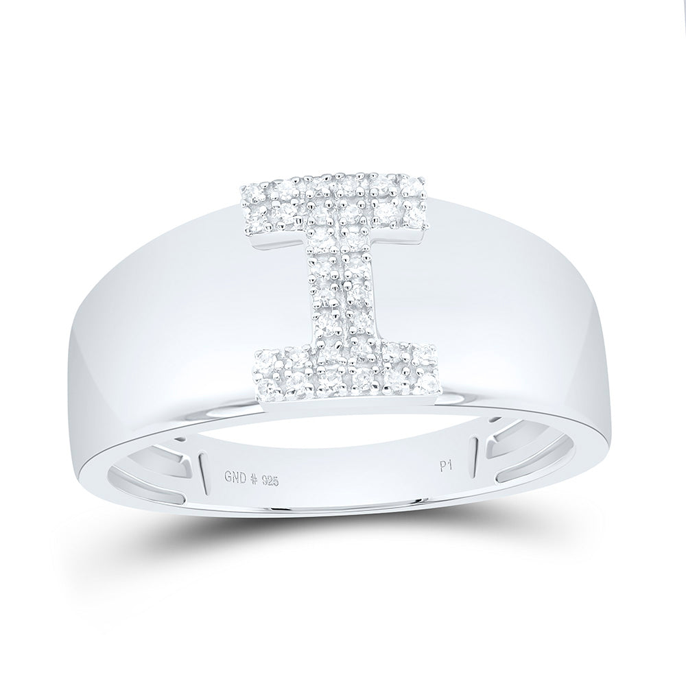 1/12CTW-NAT DIA P1 GIFT INITIAL "I" LADIES RING Daisy Joyeria